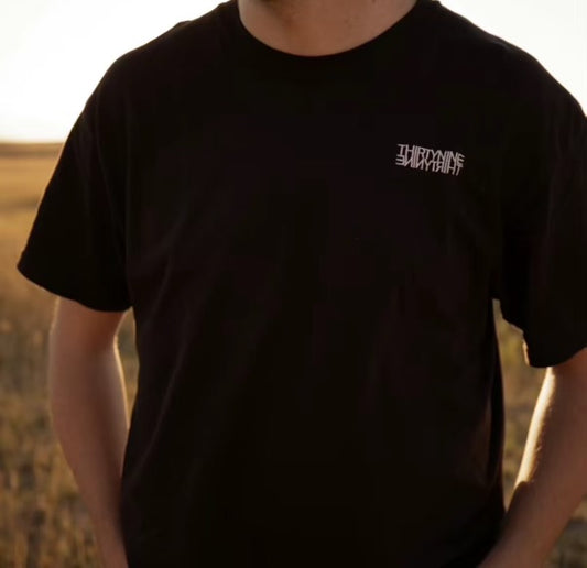 THIRTYNINE Unisex White Stitched T-Shirt