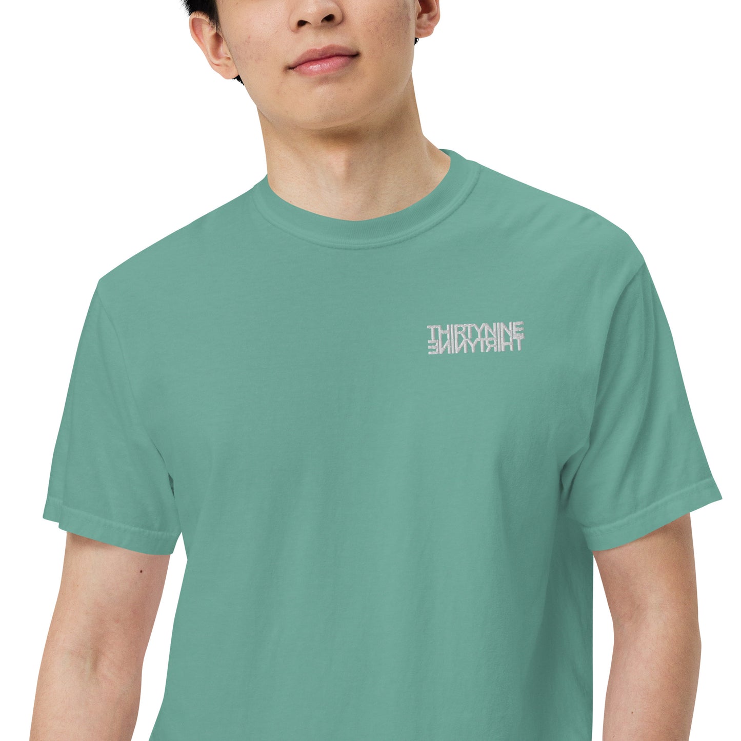 THIRTYNINE Unisex White Stitched T-Shirt