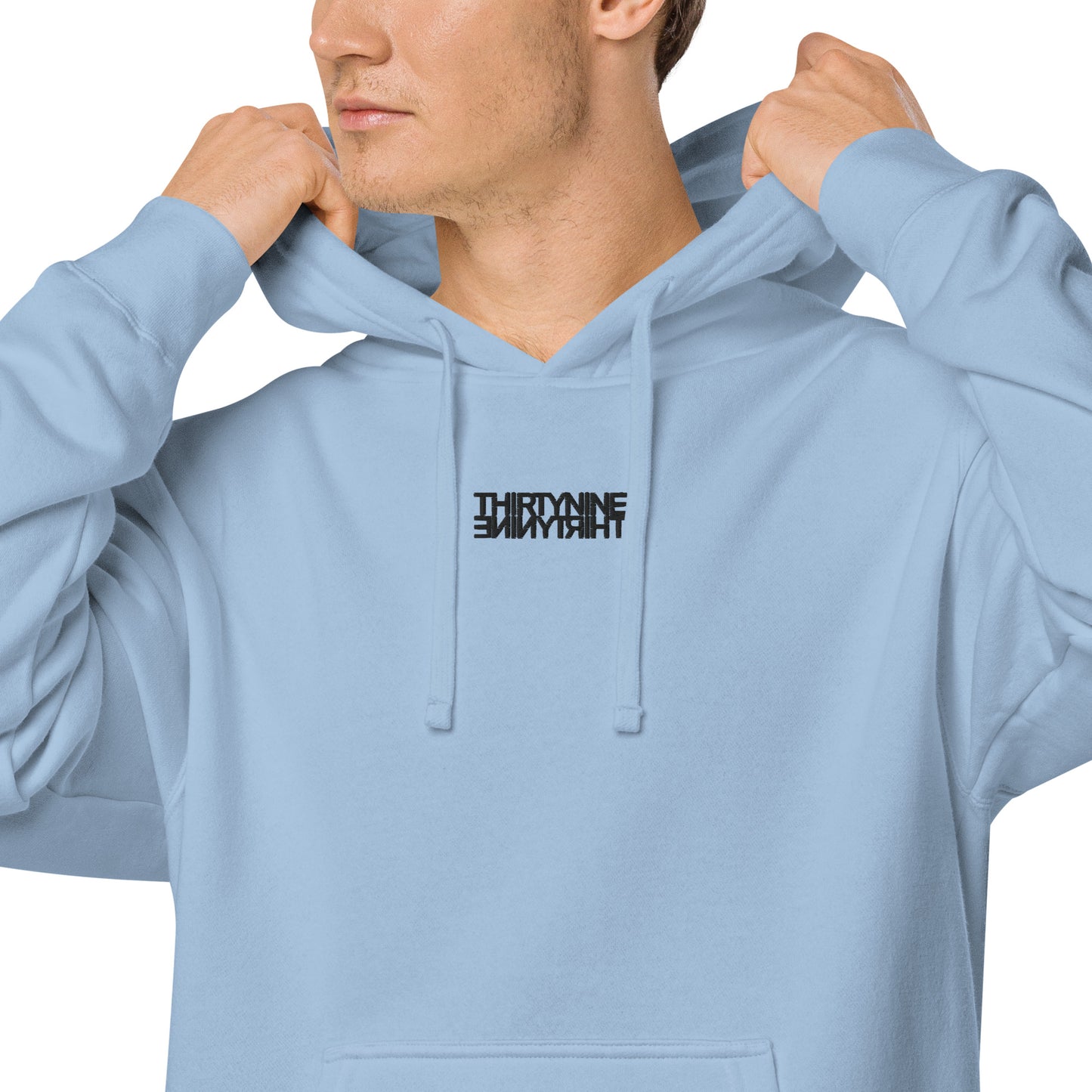 Premium THIRTYNINE Hoodie With Black Stitching